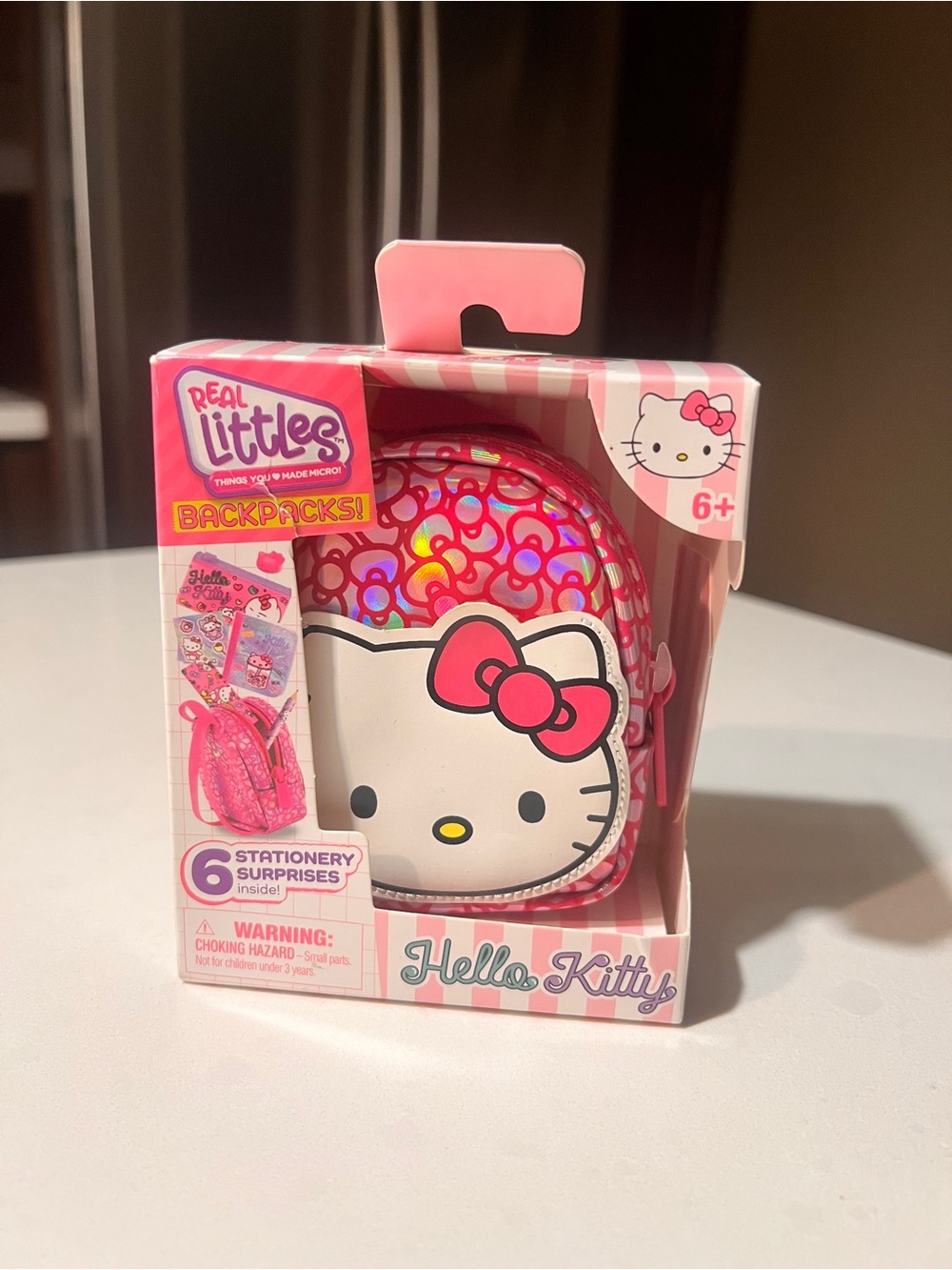 Hello Kitty Pink Mini Backpack Kids Toy - Real Littles